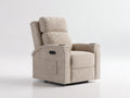 Fauteuil relax-Tissu-91x87x110 cm-Beige-Contemporain