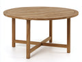 Table de jardin - bois - 145x145x74 cm - miel - rustique