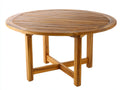 Table de jardin - bois - 160x160x76 cm - teck - traditionnel