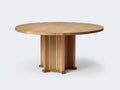 Table de jardin - bois - 125x125x76 cm - naturel - moderne