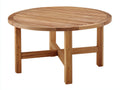 Table de jardin - bois - 150x150x75 cm - naturel - classique